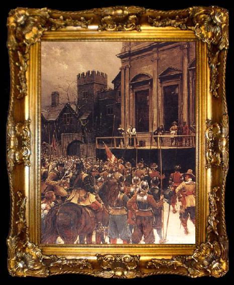 framed  Ernest Crofts Whitehall:January 30th,1649, ta009-2